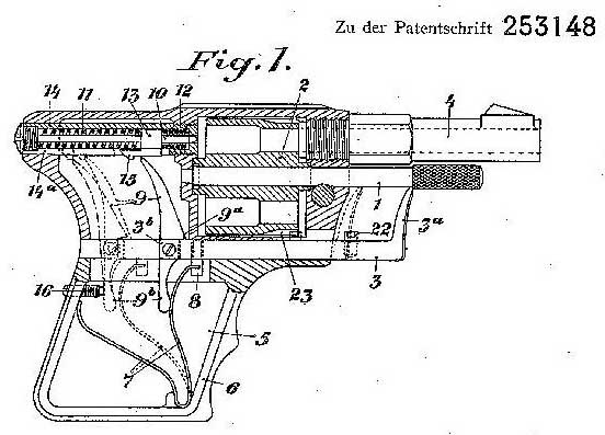 Немецкий карманный револьвер системы Деккера